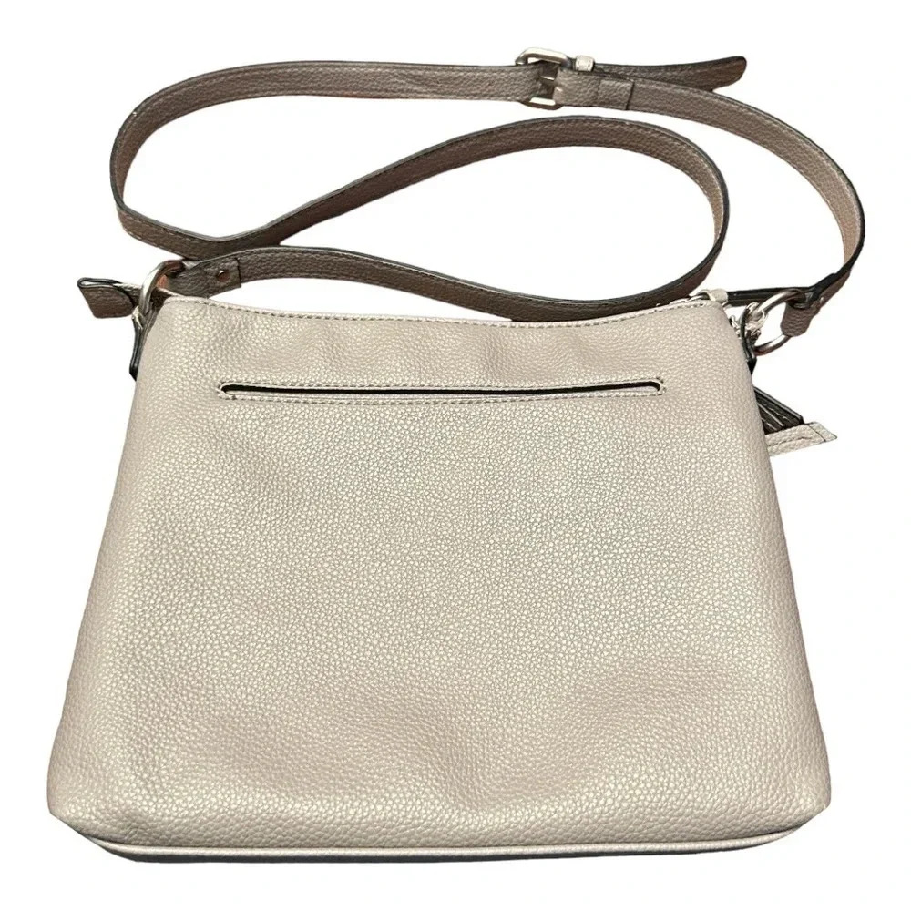 Grey/Beige Dana Bachman Crossbody Purse - Gently Used - Picture 2 of 6